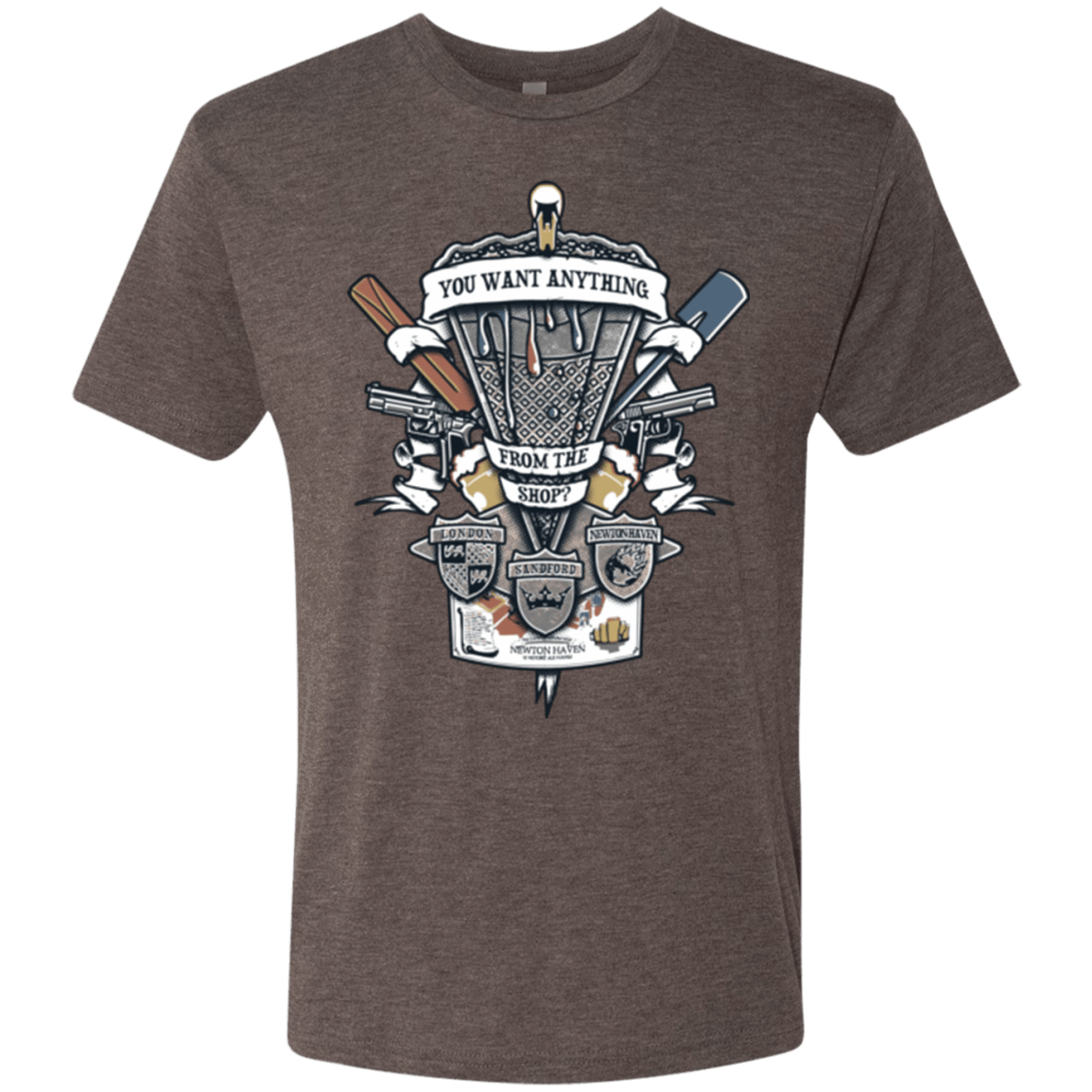 T-Shirts Macchiato / Small Three Cornetto's Crest Men's Triblend T-Shirt