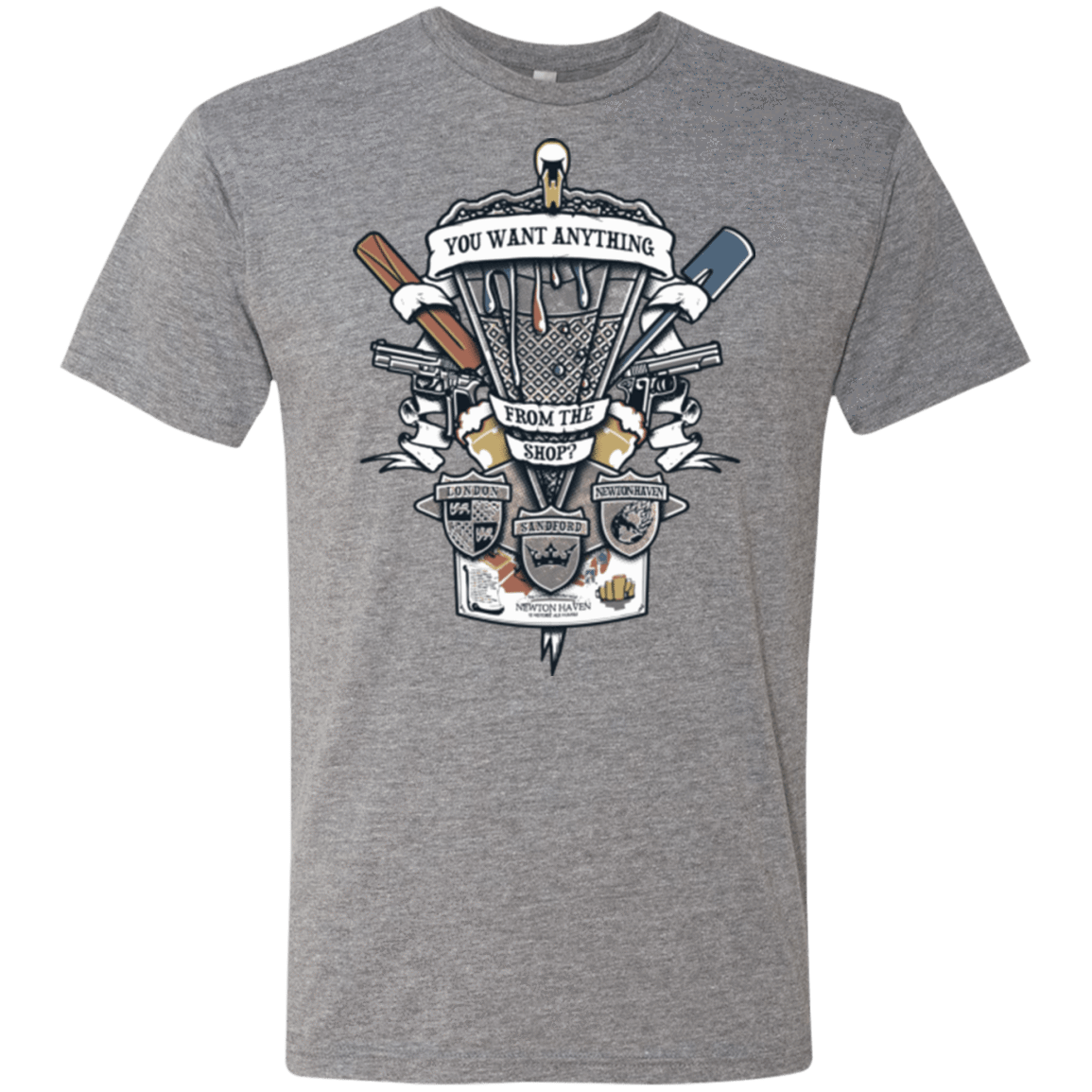 T-Shirts Premium Heather / Small Three Cornetto's Crest Men's Triblend T-Shirt