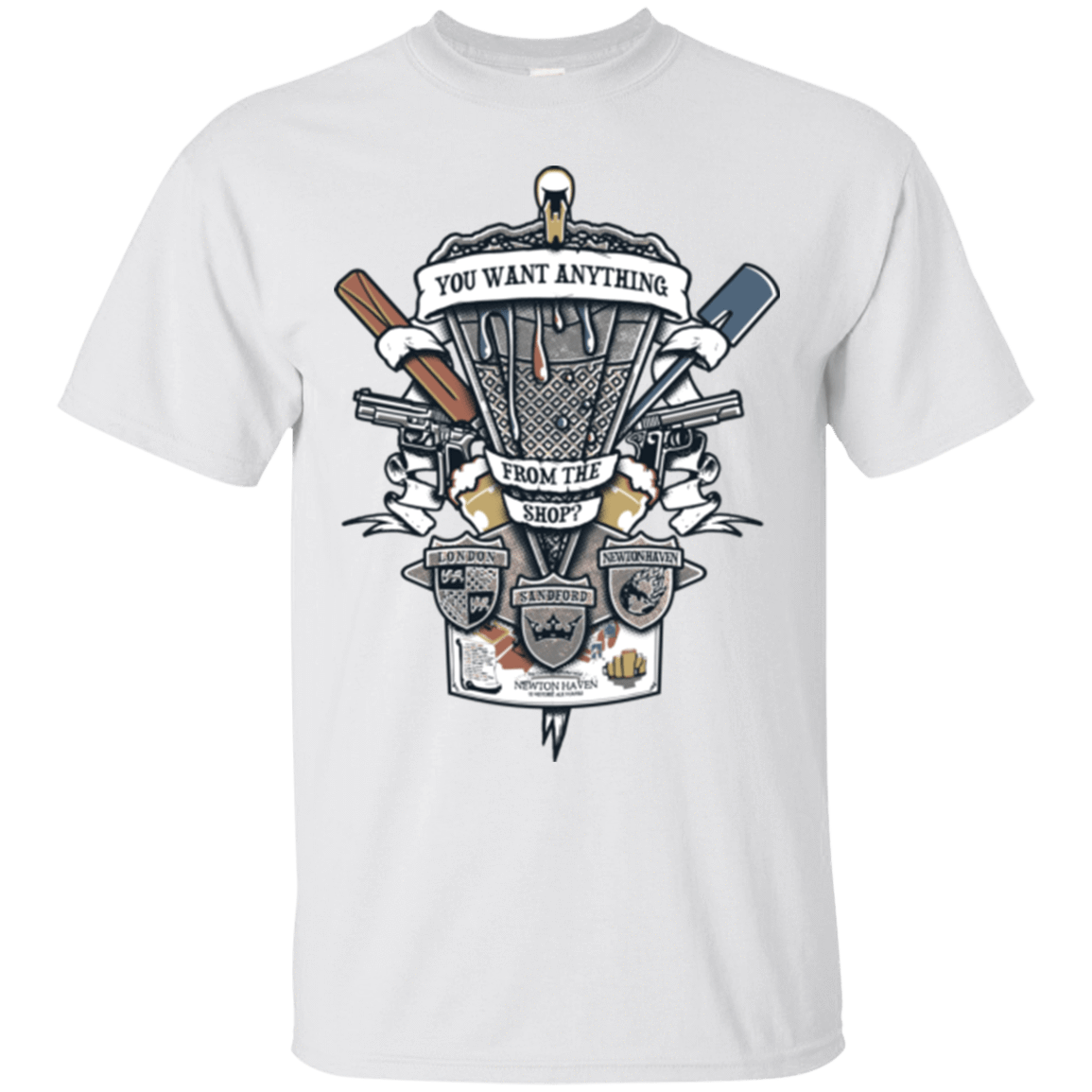 T-Shirts White / Small Three Cornetto's Crest T-Shirt