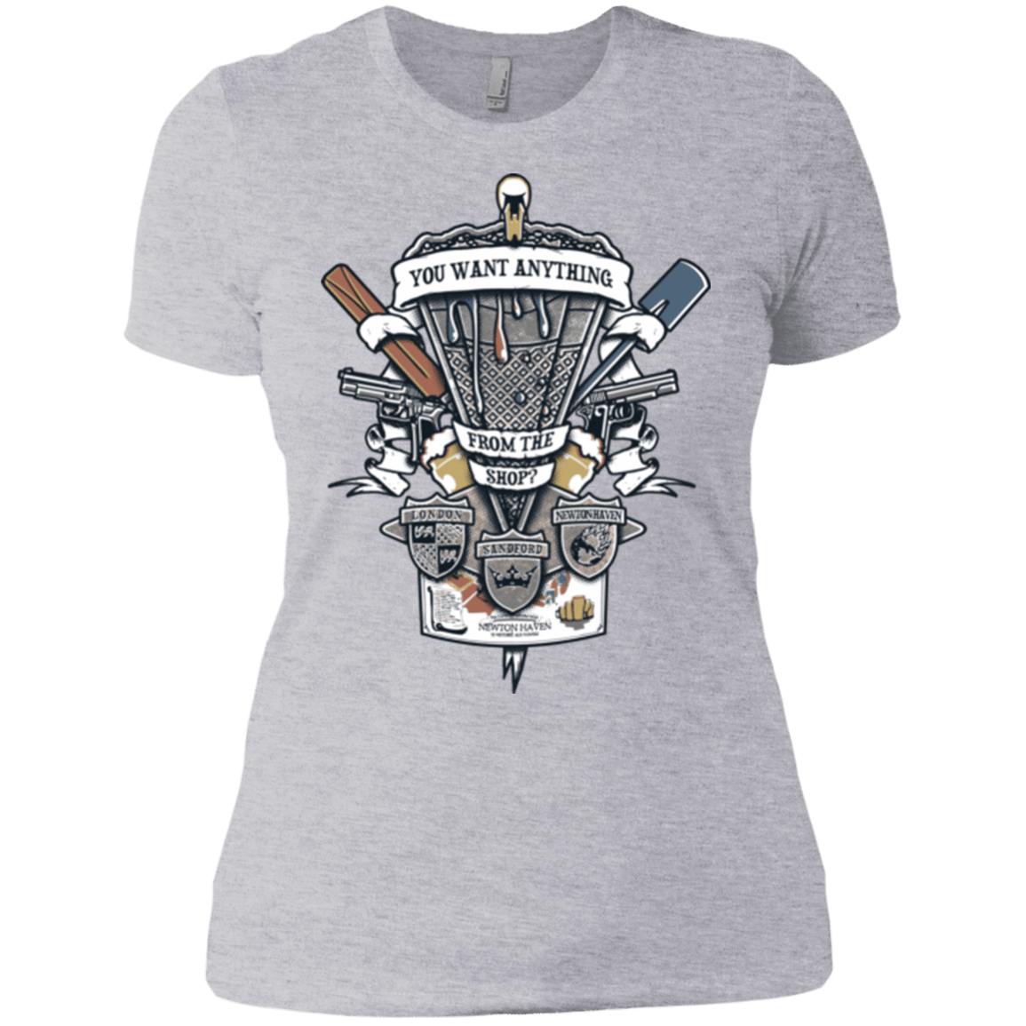 T-Shirts Heather Grey / X-Small Three Cornetto's Crest Women's Premium T-Shirt