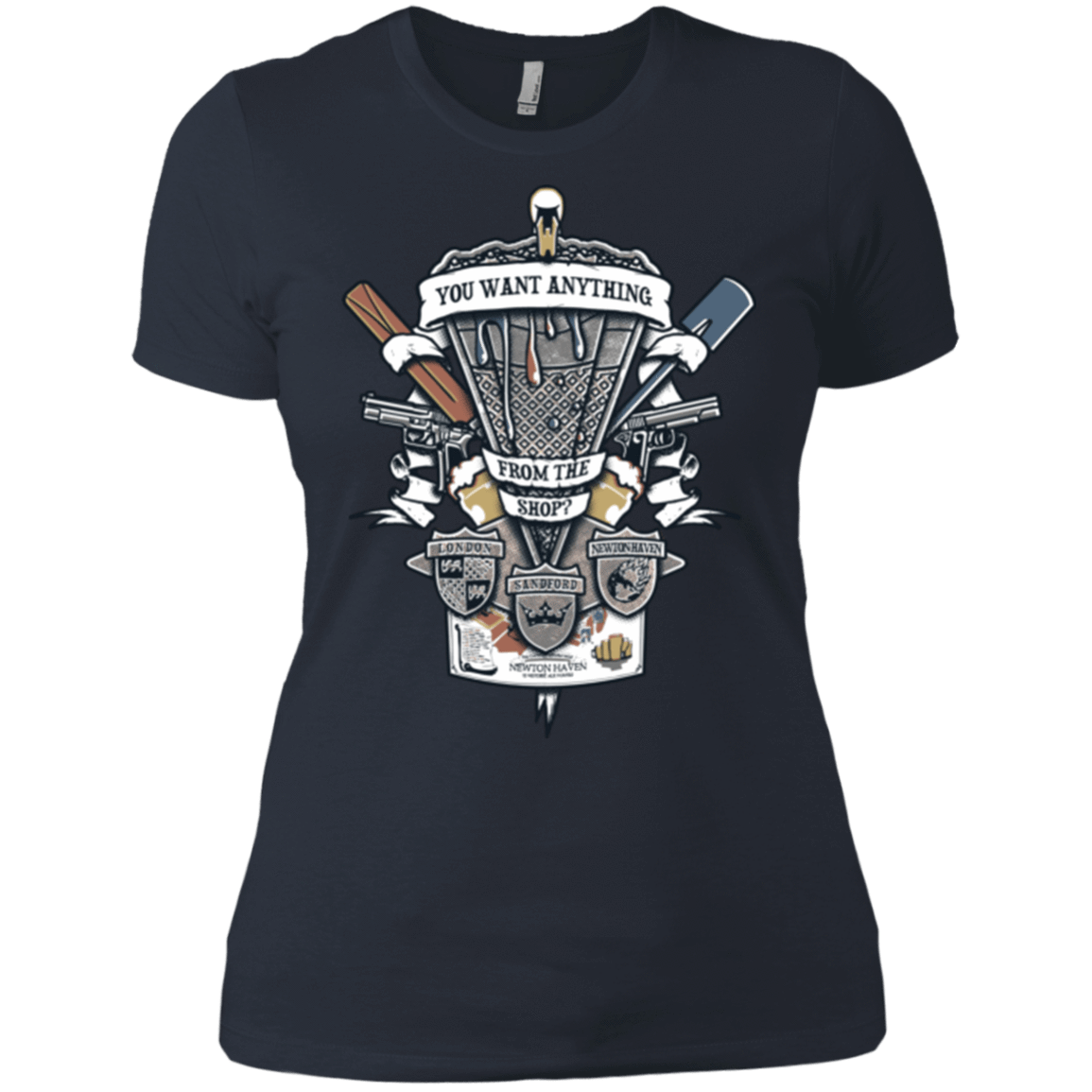 T-Shirts Indigo / X-Small Three Cornetto's Crest Women's Premium T-Shirt