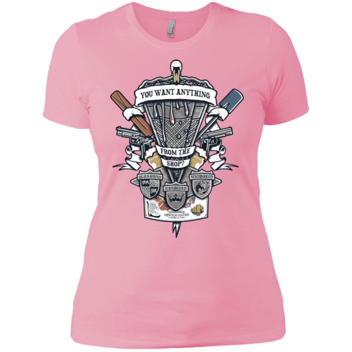 T-Shirts Light Pink / X-Small Three Cornetto's Crest Women's Premium T-Shirt