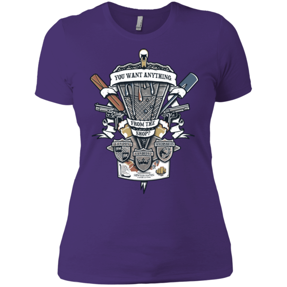 T-Shirts Purple / X-Small Three Cornetto's Crest Women's Premium T-Shirt