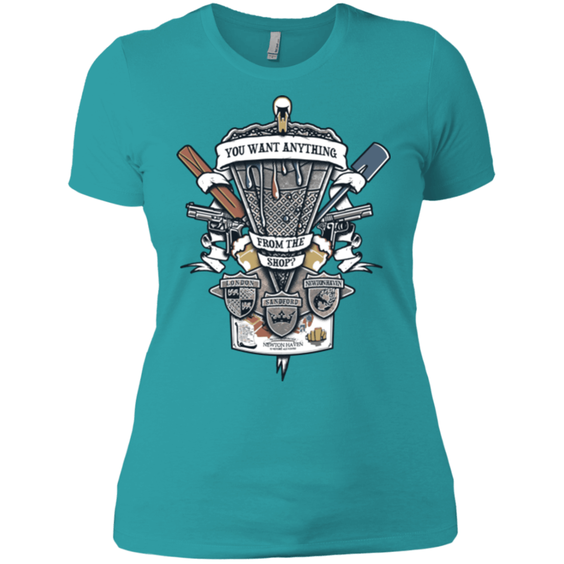 T-Shirts Tahiti Blue / X-Small Three Cornetto's Crest Women's Premium T-Shirt