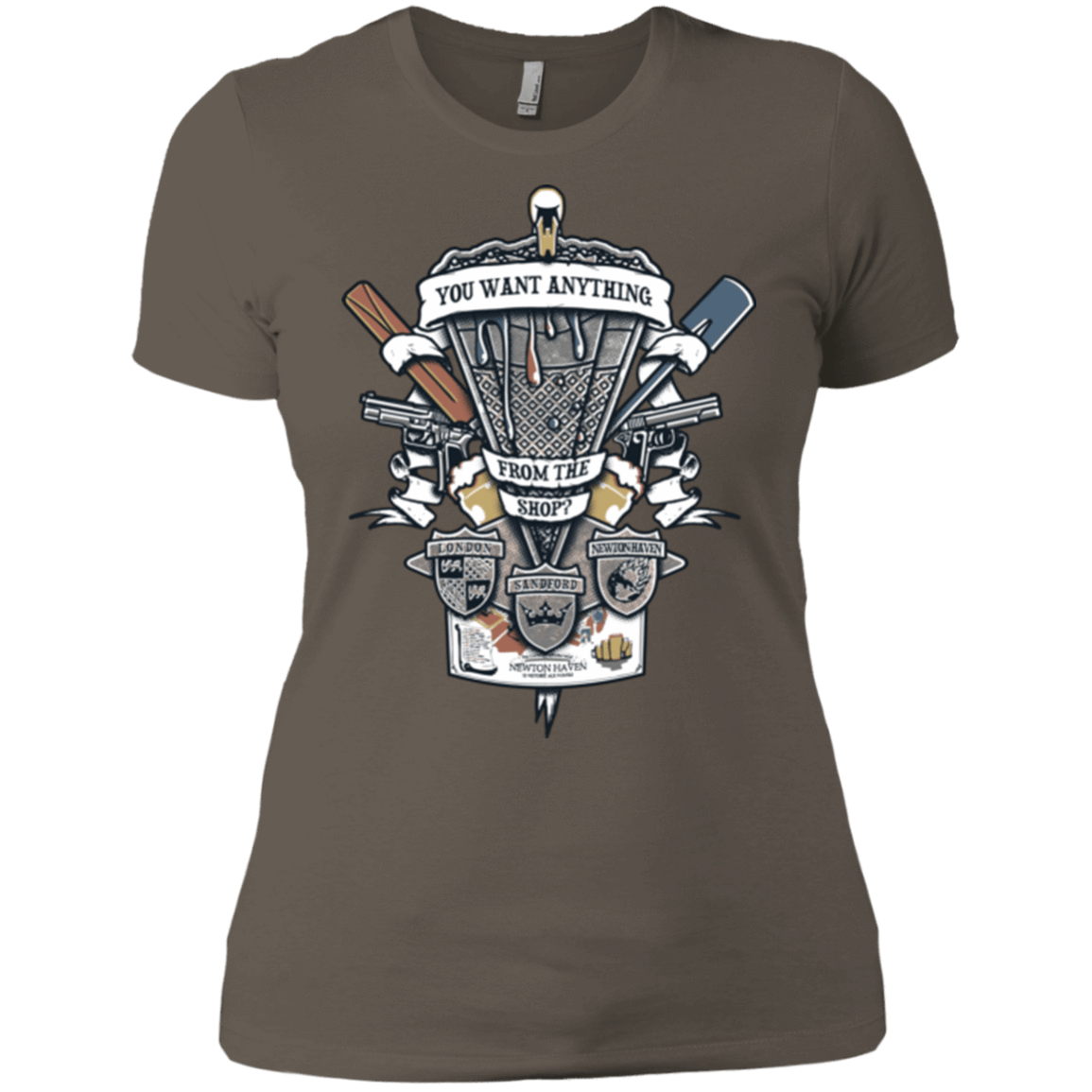 T-Shirts Warm Grey / X-Small Three Cornetto's Crest Women's Premium T-Shirt