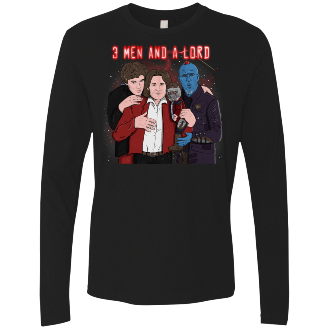 T-Shirts Black / S Three Men and a Lord Men's Premium Long Sleeve