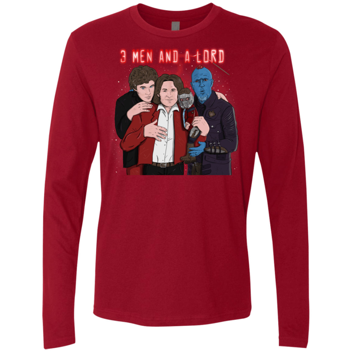 T-Shirts Cardinal / S Three Men and a Lord Men's Premium Long Sleeve