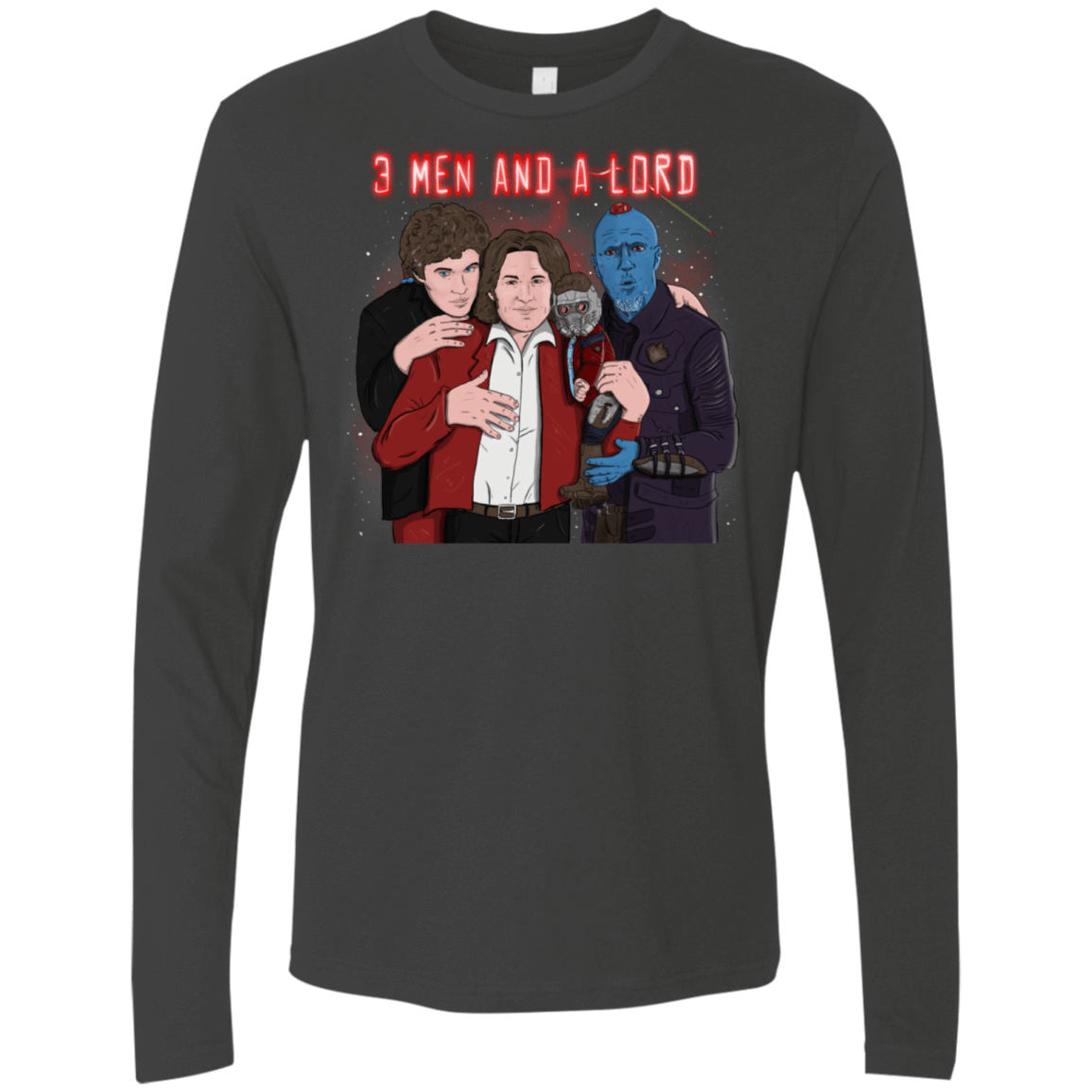 T-Shirts Heavy Metal / S Three Men and a Lord Men's Premium Long Sleeve