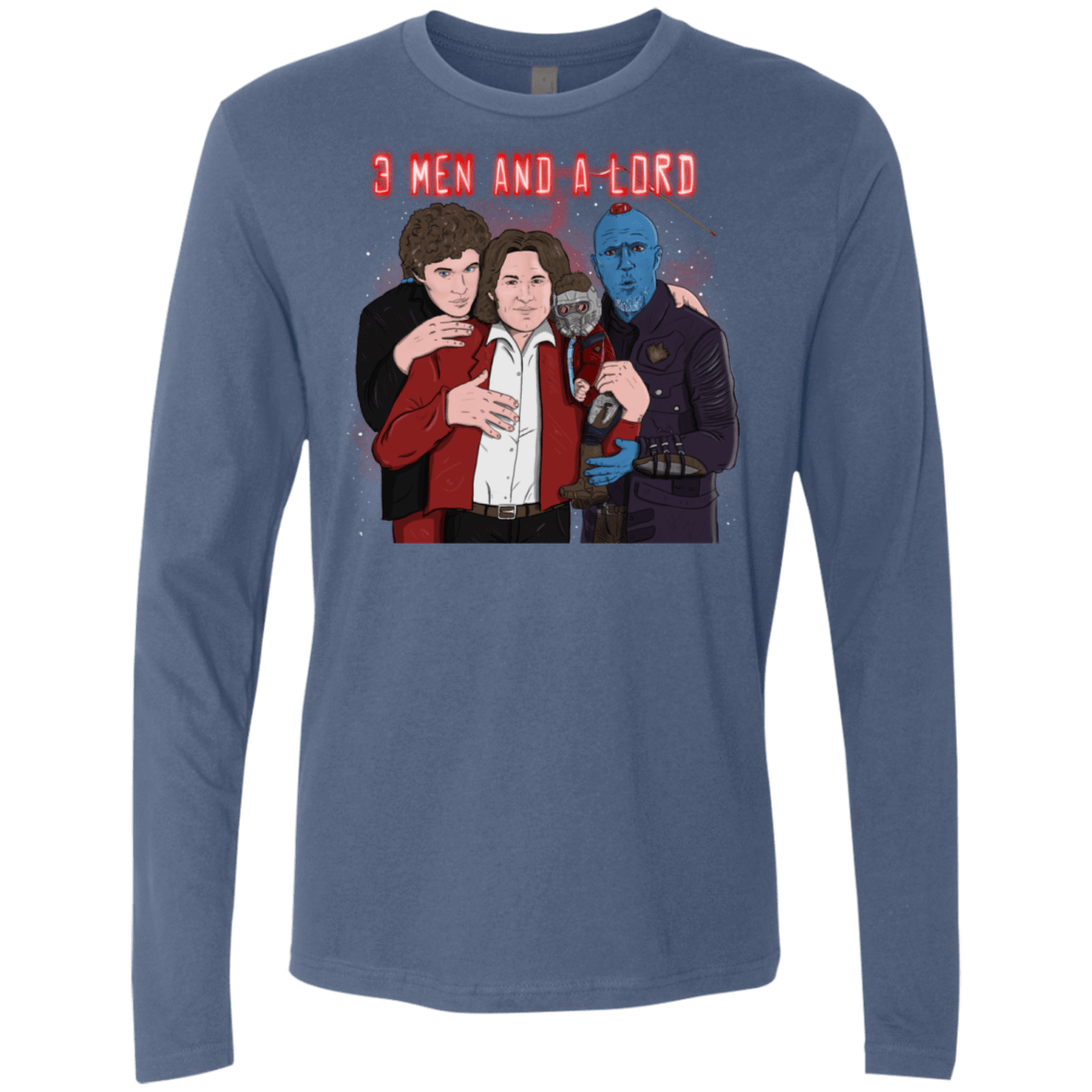 T-Shirts Indigo / S Three Men and a Lord Men's Premium Long Sleeve