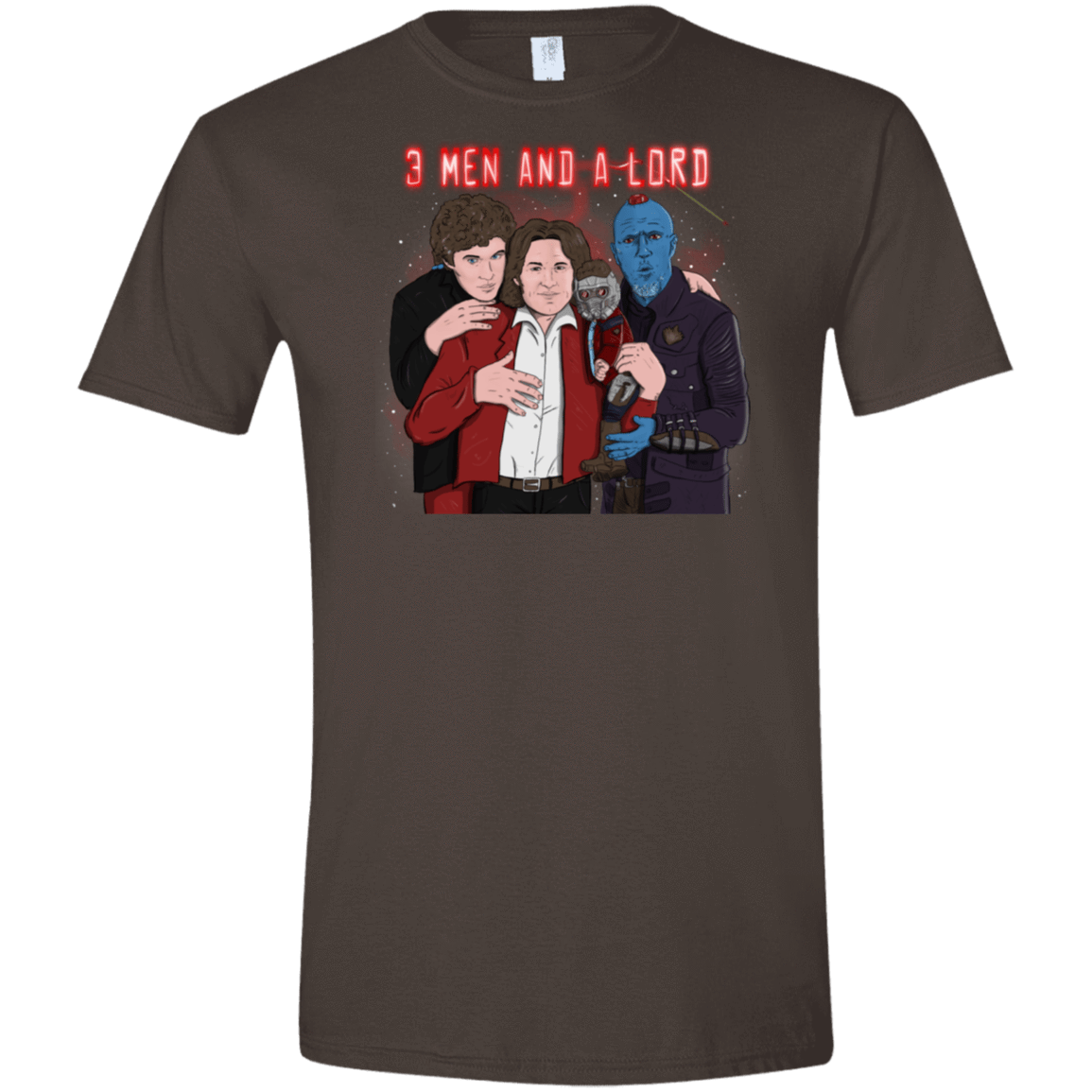 T-Shirts Dark Chocolate / S Three Men and a Lord Men's Semi-Fitted Softstyle