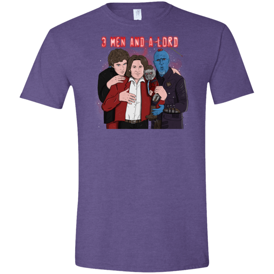 T-Shirts Heather Purple / S Three Men and a Lord Men's Semi-Fitted Softstyle