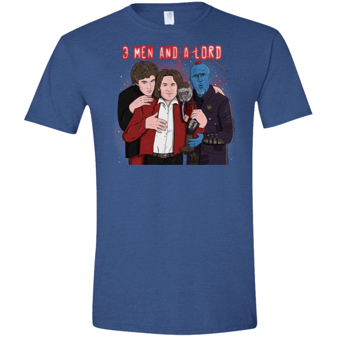 T-Shirts Heather Royal / X-Small Three Men and a Lord Men's Semi-Fitted Softstyle