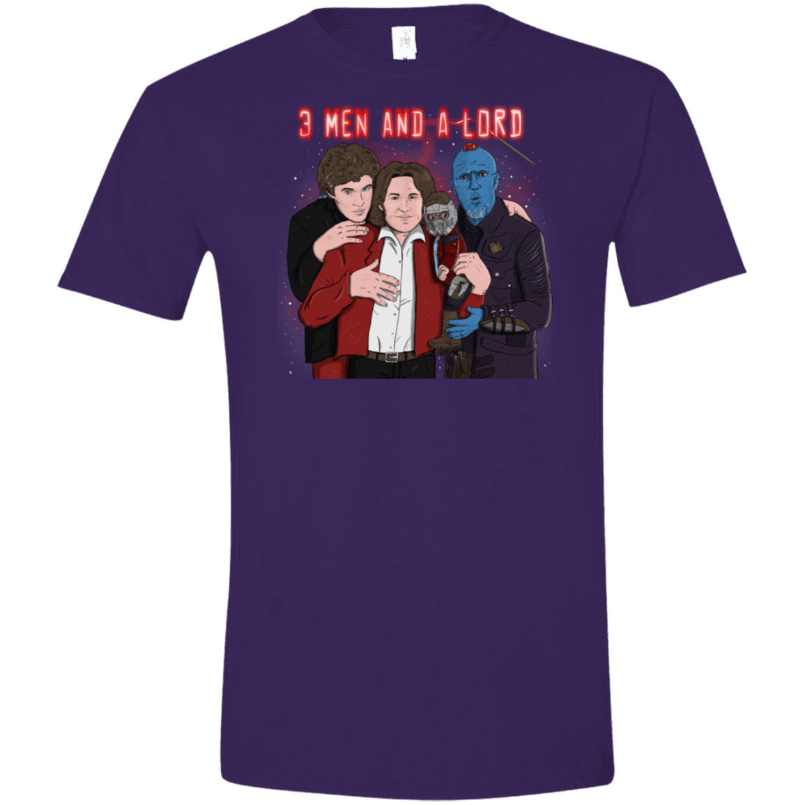 T-Shirts Purple / S Three Men and a Lord Men's Semi-Fitted Softstyle