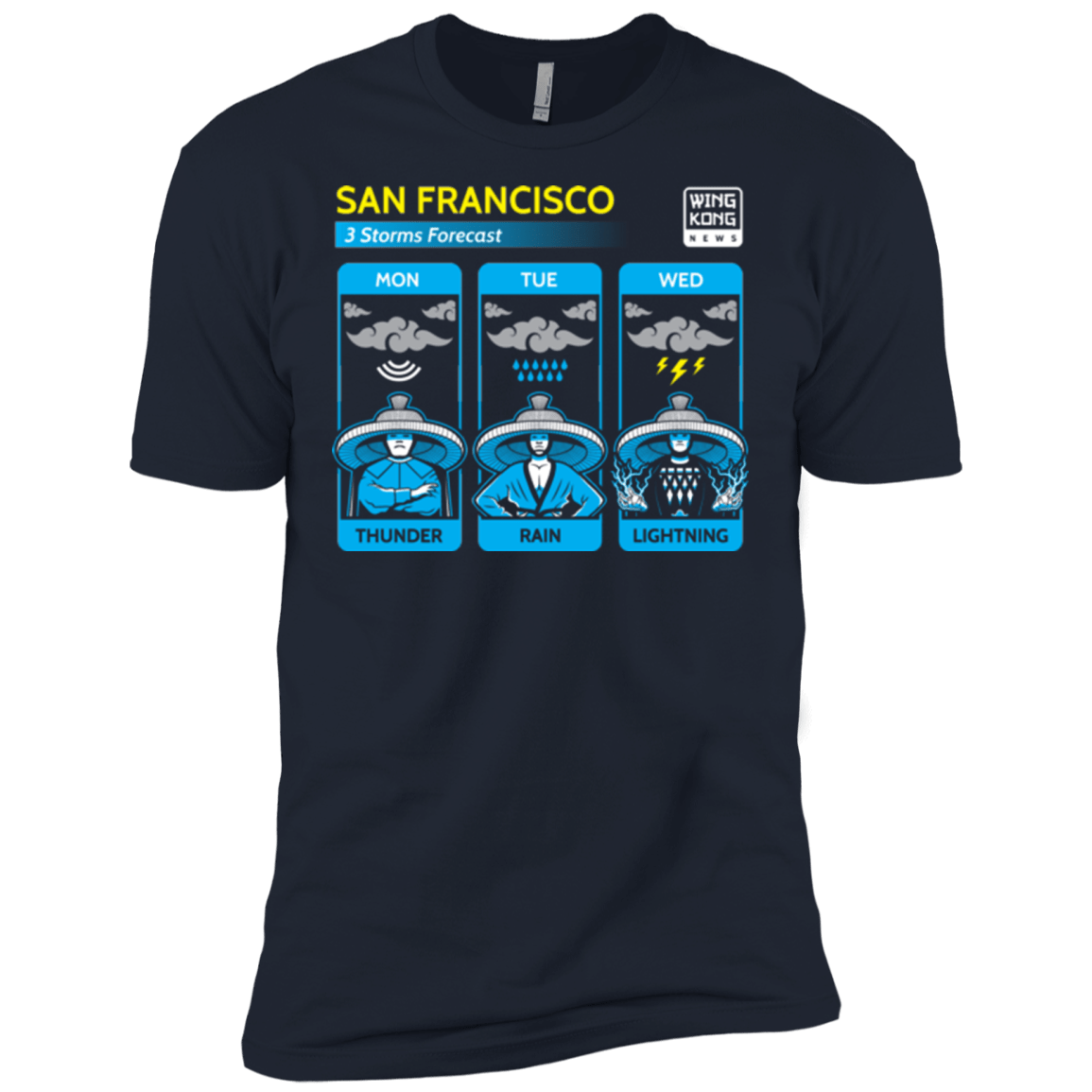 T-Shirts Midnight Navy / X-Small Three Storms Men's Premium T-Shirt