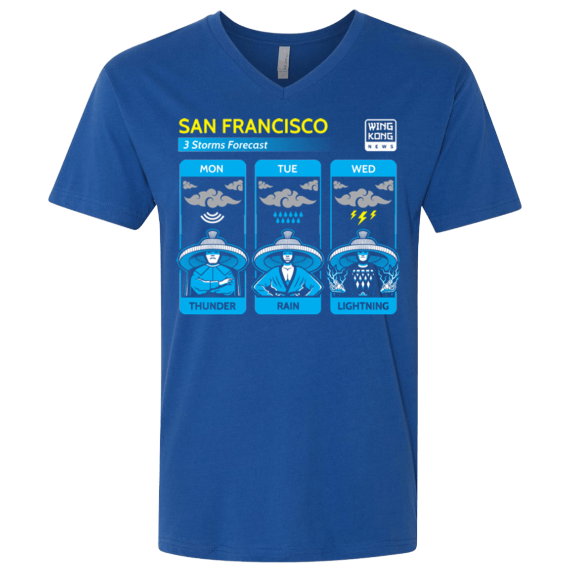 T-Shirts Royal / X-Small Three Storms Men's Premium V-Neck