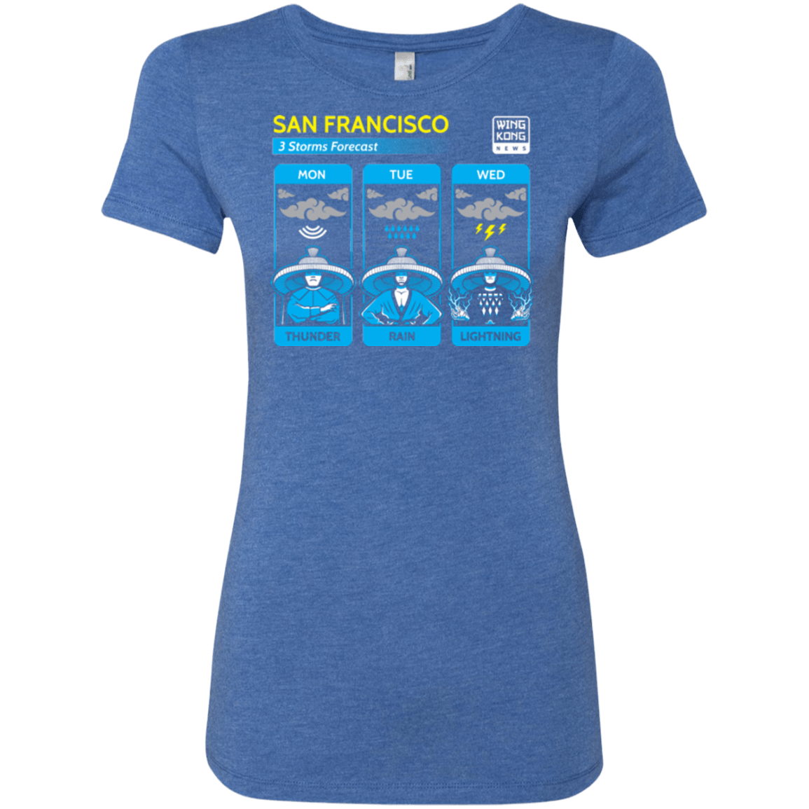 T-Shirts Vintage Royal / Small Three Storms Women's Triblend T-Shirt