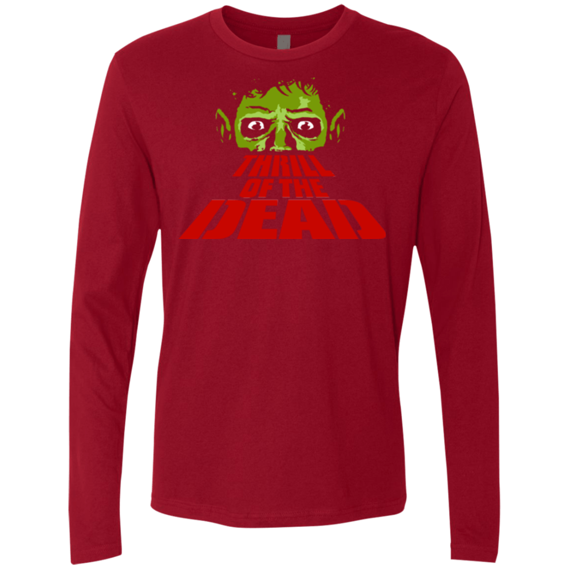 T-Shirts Cardinal / Small Thrill of the Dead Men's Premium Long Sleeve