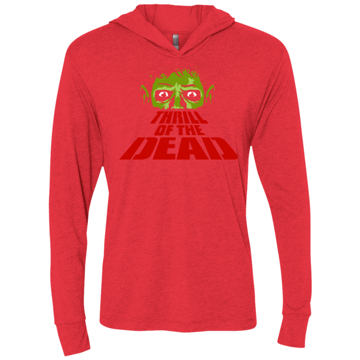 T-Shirts Vintage Red / X-Small Thrill of the Dead Triblend Long Sleeve Hoodie Tee