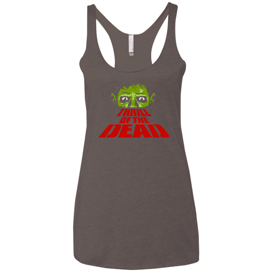 T-Shirts Macchiato / X-Small Thrill of the Dead Women's Triblend Racerback Tank
