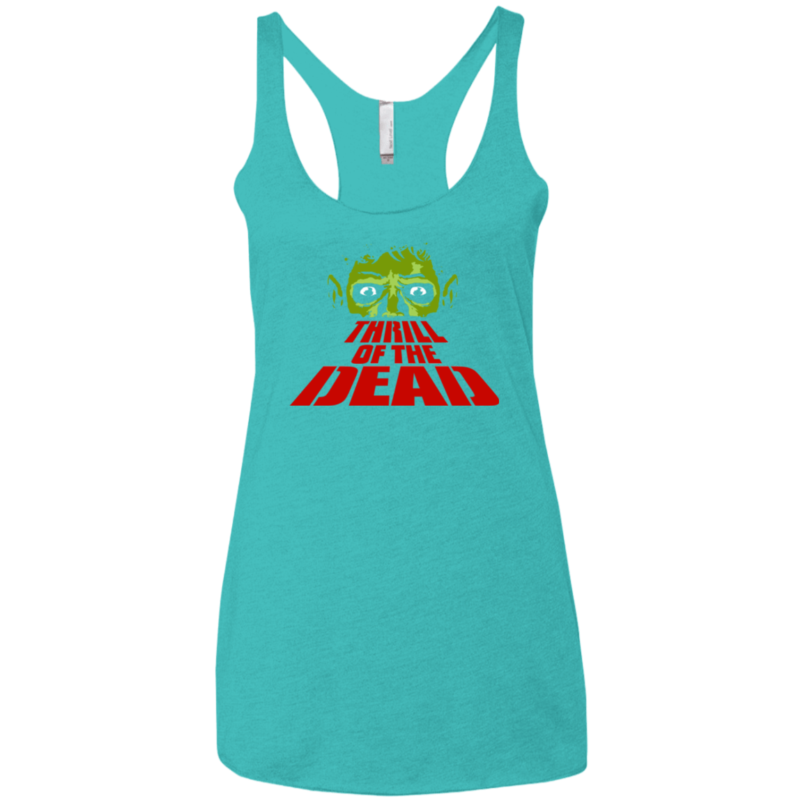 T-Shirts Tahiti Blue / X-Small Thrill of the Dead Women's Triblend Racerback Tank
