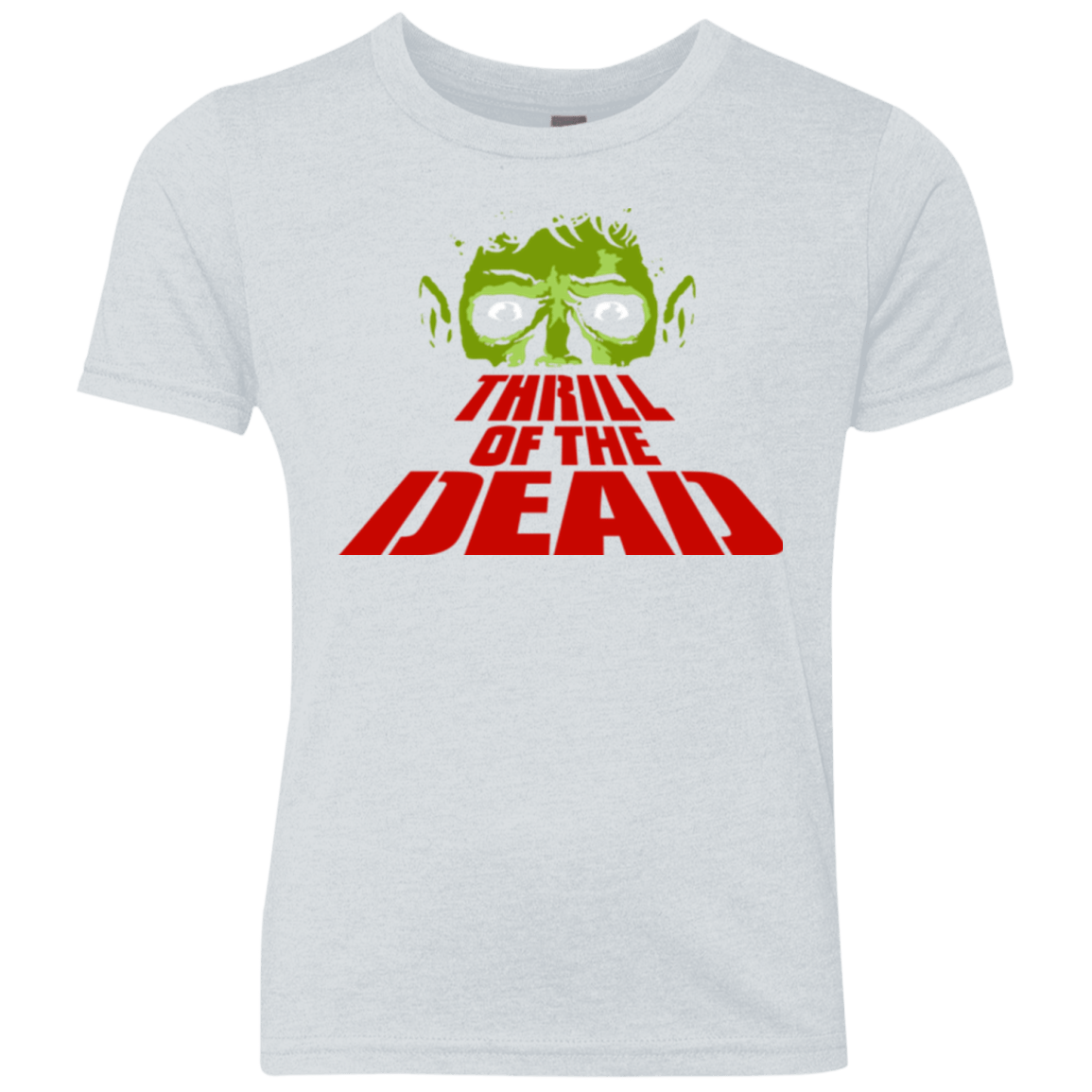 T-Shirts Heather White / YXS Thrill of the Dead Youth Triblend T-Shirt