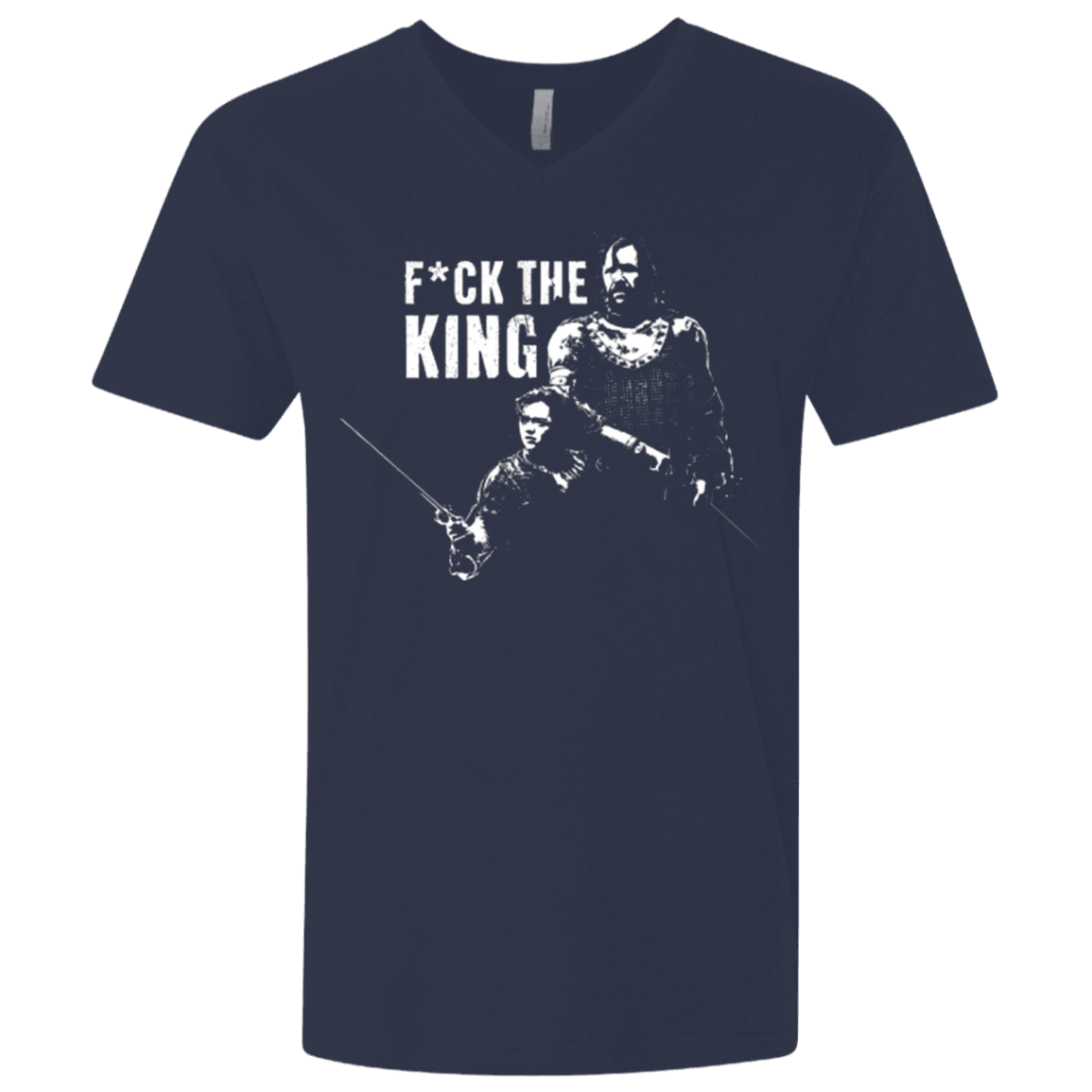 T-Shirts Midnight Navy / X-Small Throne Fiction Men's Premium V-Neck