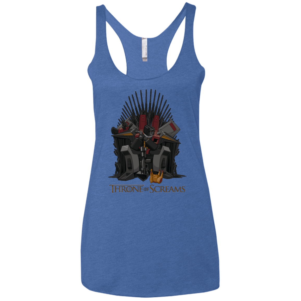 T-Shirts Vintage Royal / X-Small Throne Of Screams Women's Triblend Racerback Tank