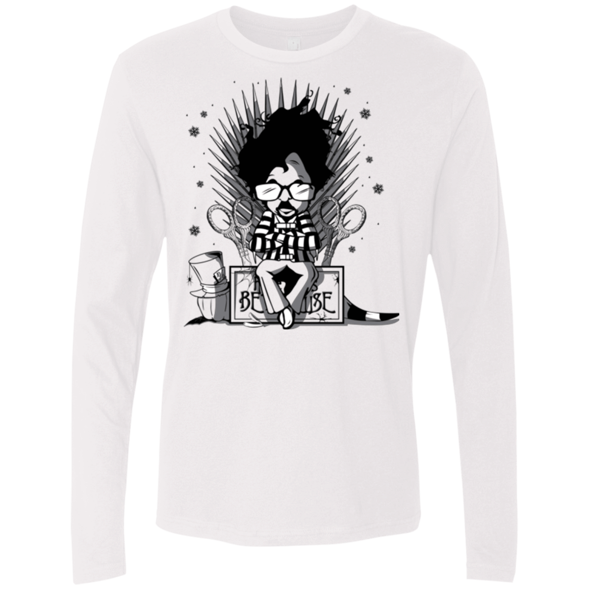 T-Shirts White / Small Throne Restless Imagination Men's Premium Long Sleeve