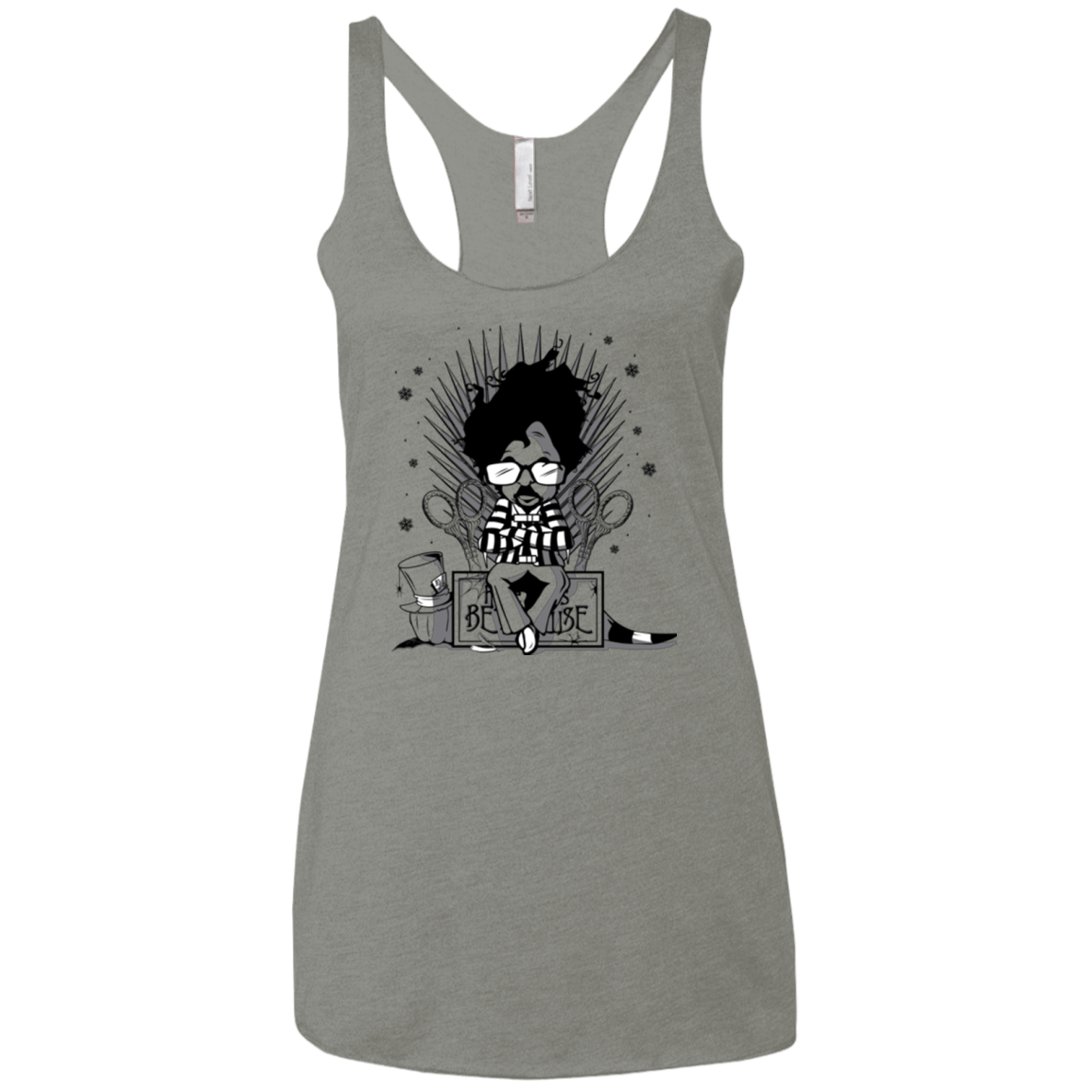 T-Shirts Venetian Grey / X-Small Throne Restless Imagination Women's Triblend Racerback Tank