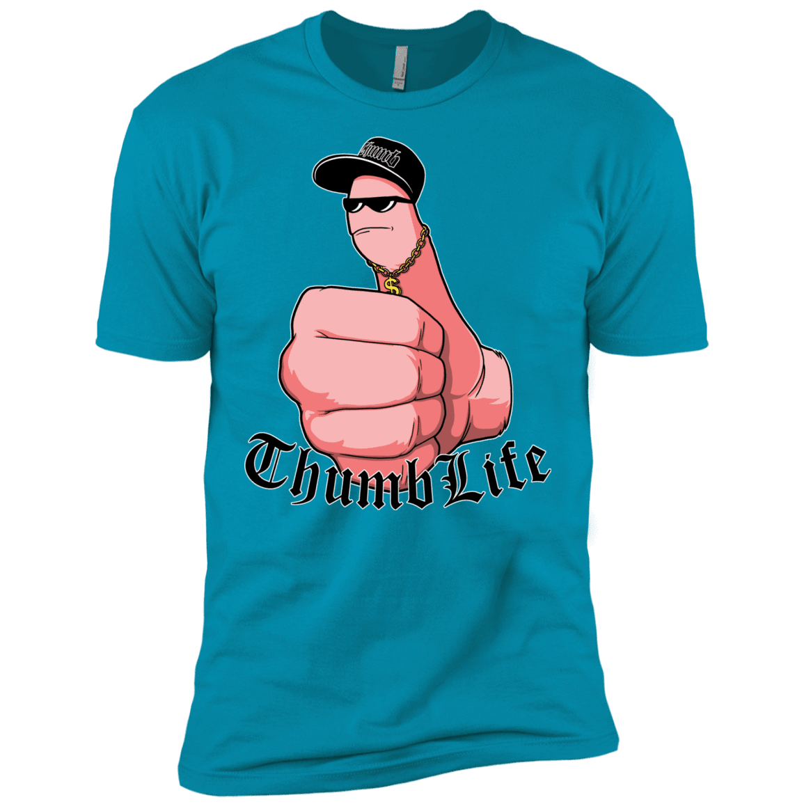 T-Shirts Turquoise / X-Small Thumb Life Men's Premium T-Shirt