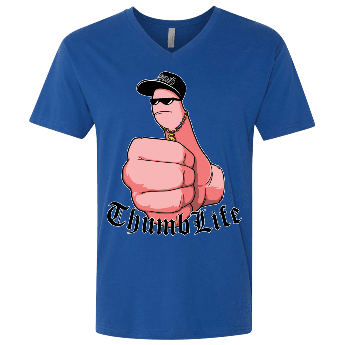 T-Shirts Royal / X-Small Thumb Life Men's Premium V-Neck
