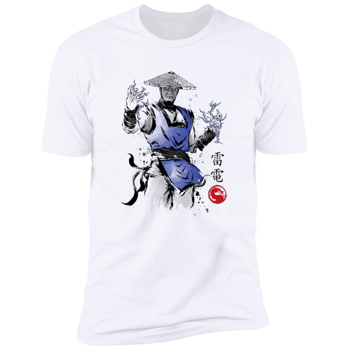 T-Shirts White / S Thunder God sumi-e Men's Premium T-Shirt