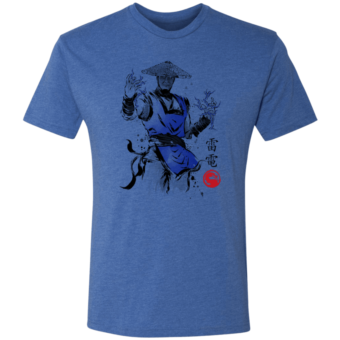 T-Shirts Vintage Royal / S Thunder God sumi-e Men's Triblend T-Shirt