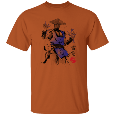 T-Shirts Texas Orange / S Thunder God sumi-e T-Shirt