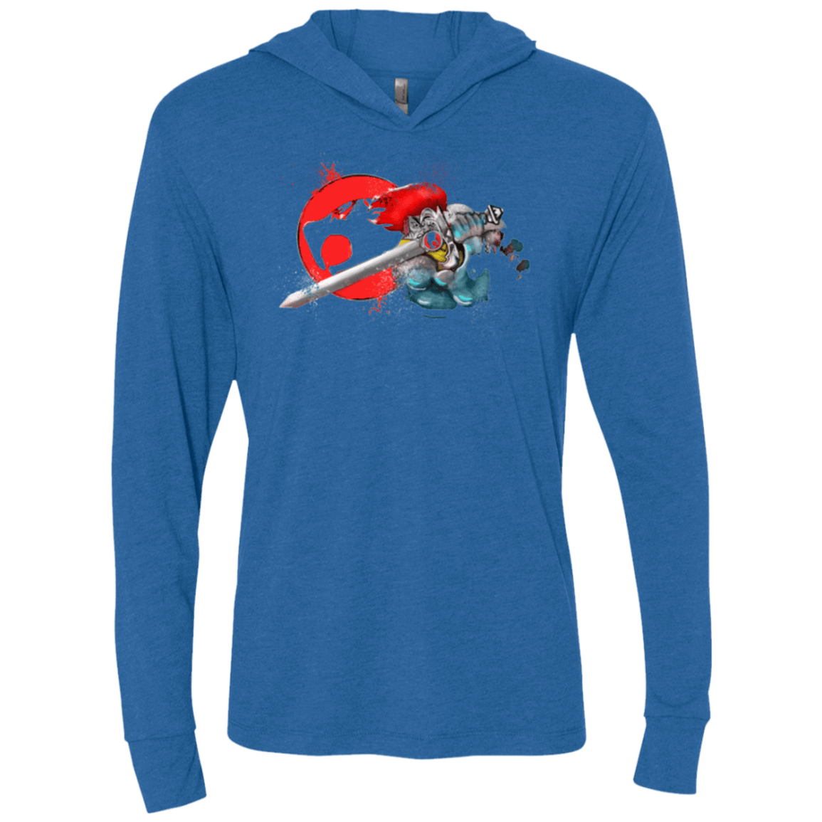 T-Shirts Vintage Royal / X-Small Thunder-hoooo Triblend Long Sleeve Hoodie Tee