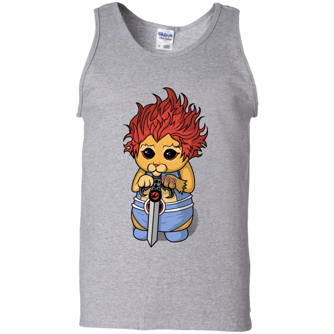 T-Shirts Sport Grey / S Thunder Kitty Men's Tank Top