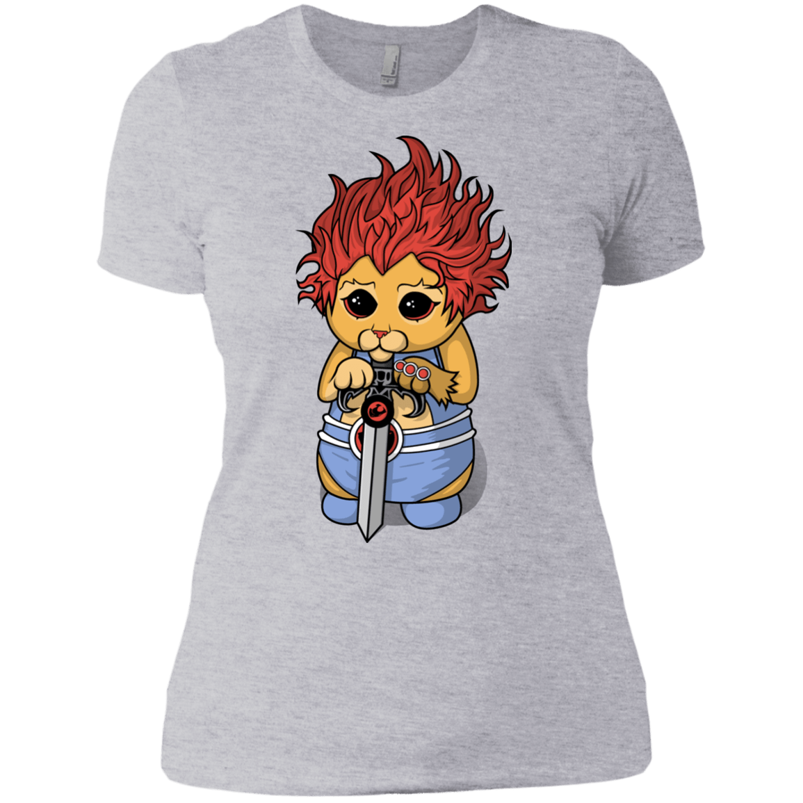 T-Shirts Heather Grey / X-Small Thunder Kitty Women's Premium T-Shirt