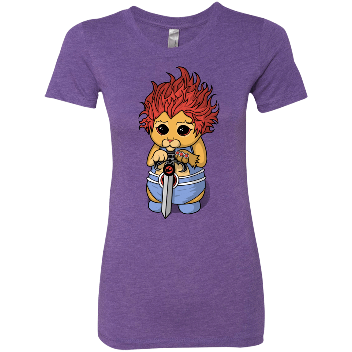 T-Shirts Purple Rush / S Thunder Kitty Women's Triblend T-Shirt