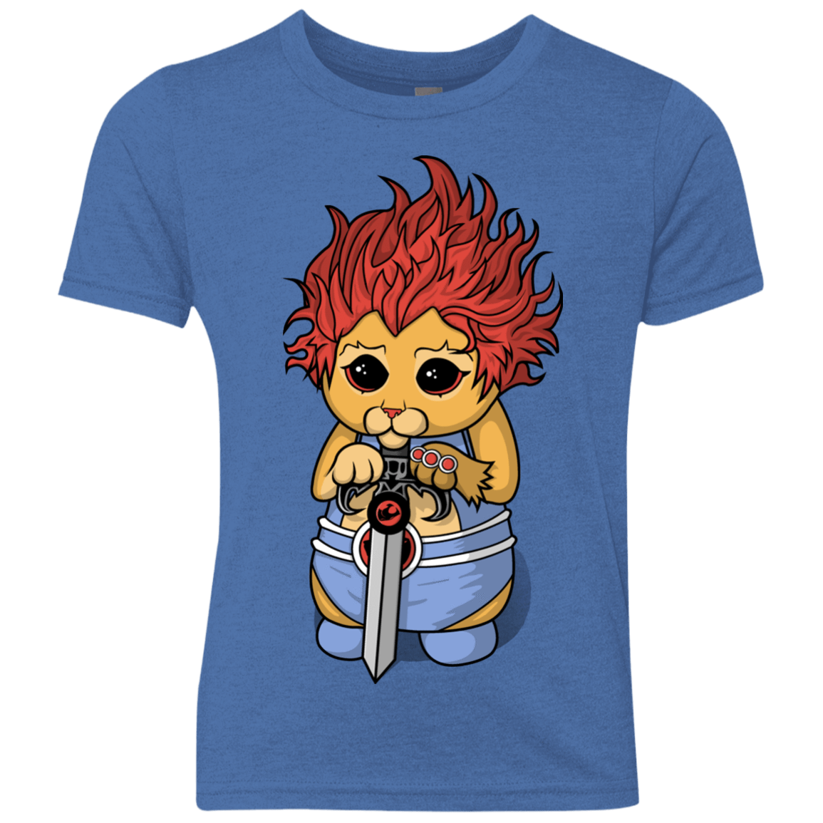 T-Shirts Vintage Royal / YXS Thunder Kitty Youth Triblend T-Shirt