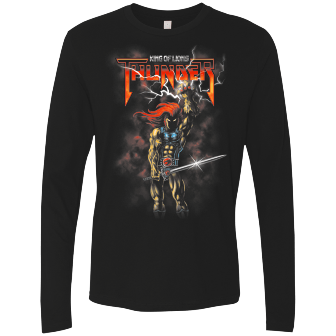 T-Shirts Black / Small Thunder Men's Premium Long Sleeve