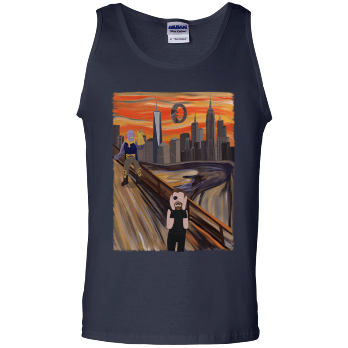 T-Shirts Navy / S Thunder Scream Men's Tank Top