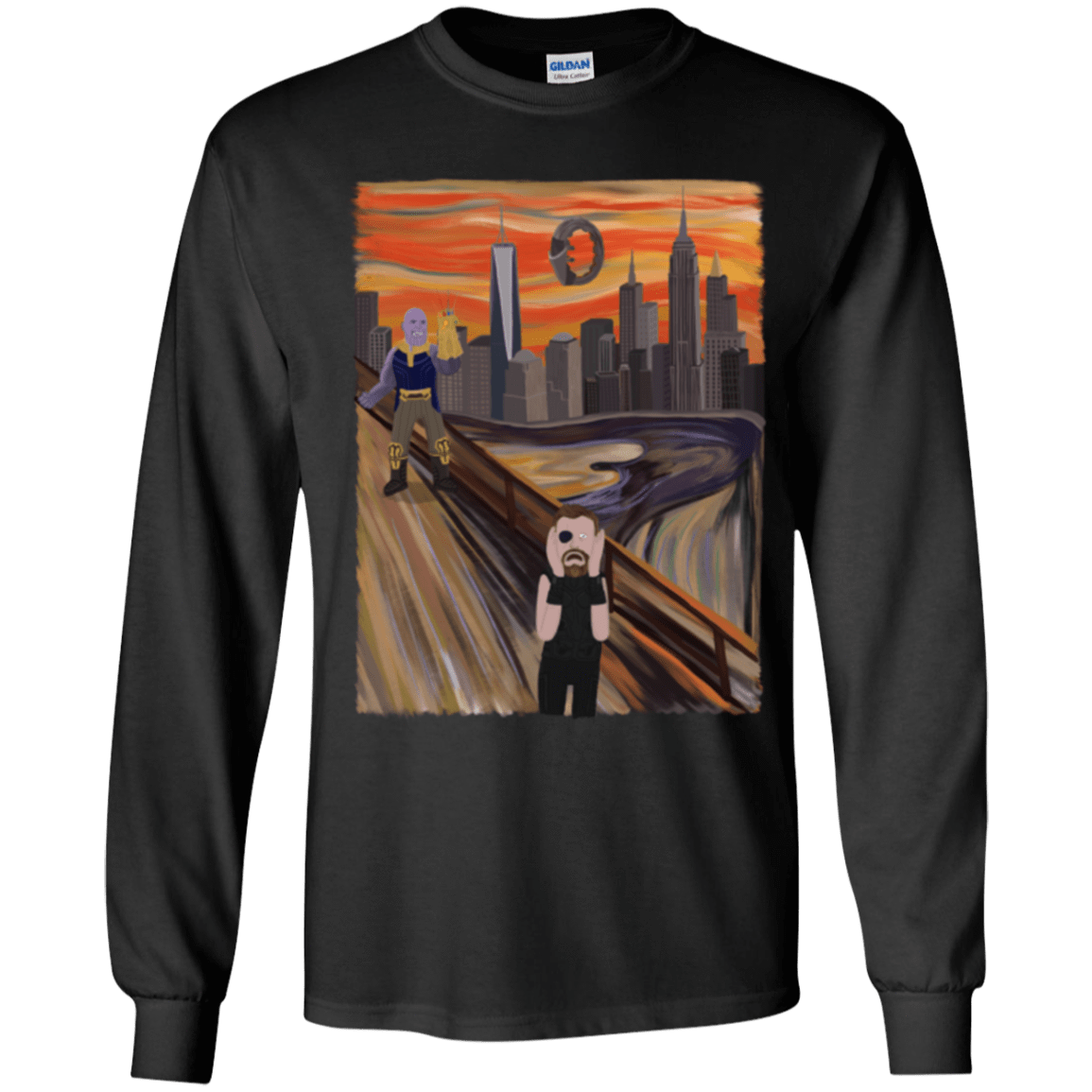 T-Shirts Black / YS Thunder Scream Youth Long Sleeve T-Shirt