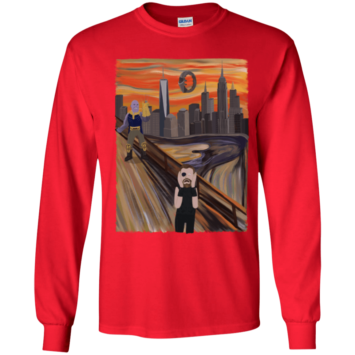 T-Shirts Red / YS Thunder Scream Youth Long Sleeve T-Shirt