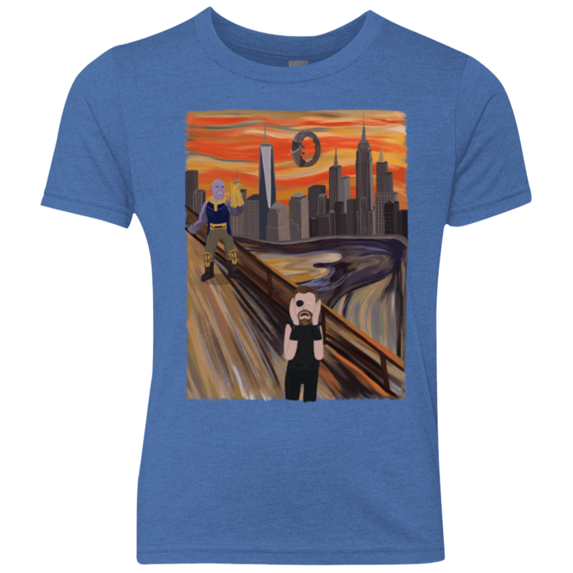 T-Shirts Vintage Royal / YXS Thunder Scream Youth Triblend T-Shirt