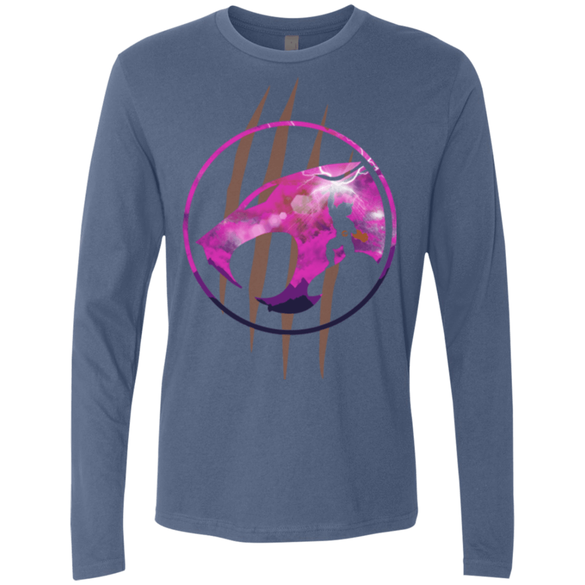 T-Shirts Indigo / Small Thunder, Thunder, Thunder Men's Premium Long Sleeve