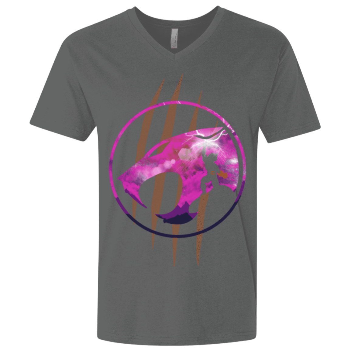 T-Shirts Heavy Metal / X-Small Thunder, Thunder, Thunder Men's Premium V-Neck