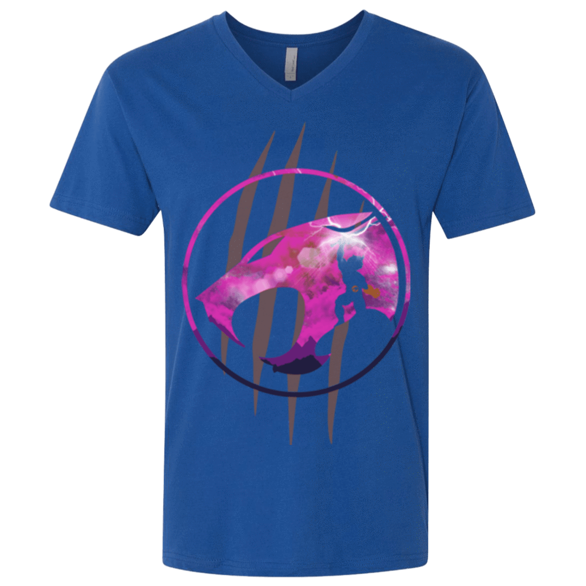 T-Shirts Royal / X-Small Thunder, Thunder, Thunder Men's Premium V-Neck