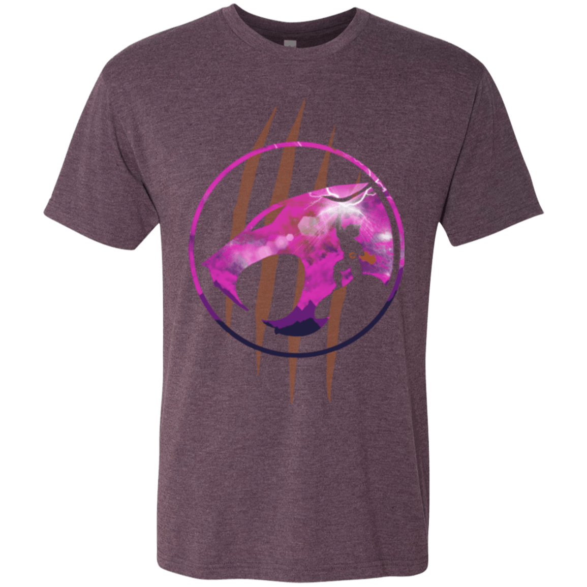 T-Shirts Vintage Purple / Small Thunder, Thunder, Thunder Men's Triblend T-Shirt