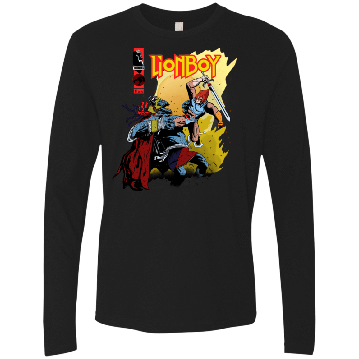 T-Shirts Black / S Thunderboy Men's Premium Long Sleeve