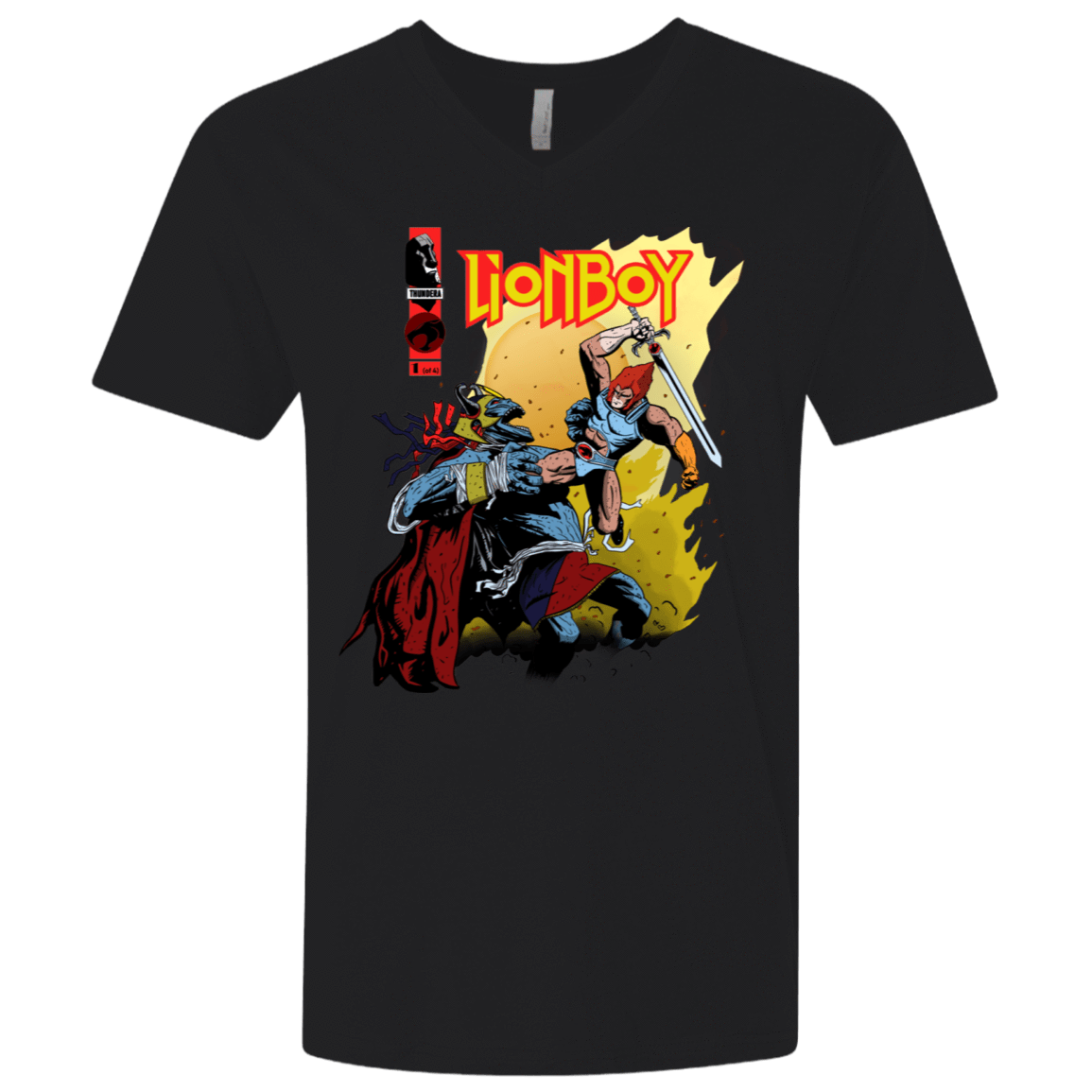 T-Shirts Black / X-Small Thunderboy Men's Premium V-Neck